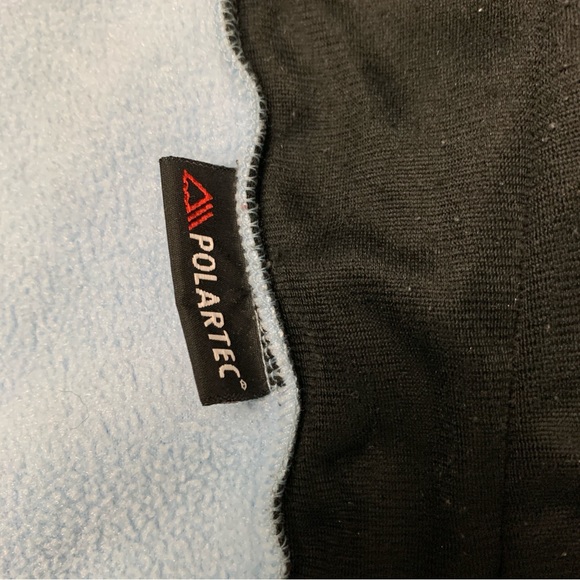 The North Face Womens Full Zip Jacket  Powder Blue Polartec Fleece Size Medium - Picture 4 of 10